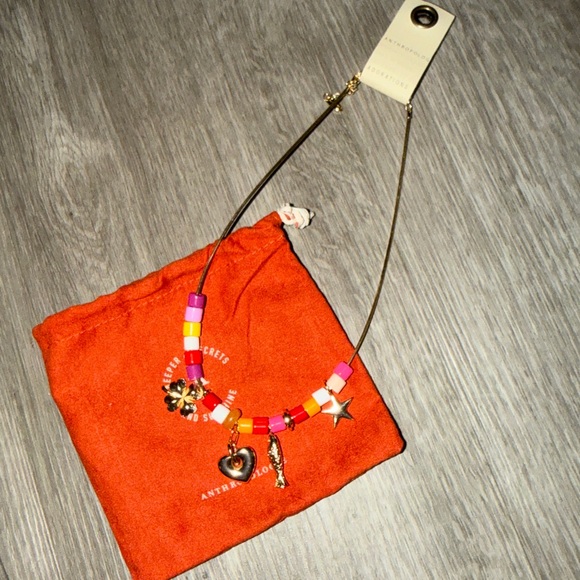 Anthropologie beaded charm necklace - Picture 6 of 9